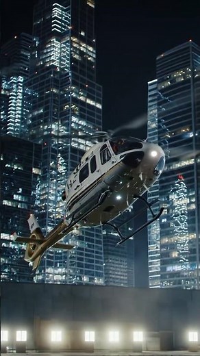 Helicopter at Night: City Lights From the Sky 🚁🌃