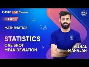 Statistics | One Shot | Mean Deviation | Class 11 Mathematics I Maths by VISHAL MAHAJAN Sir