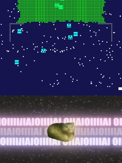 Spin Cat Animation with Bricks Breaker Gameplay