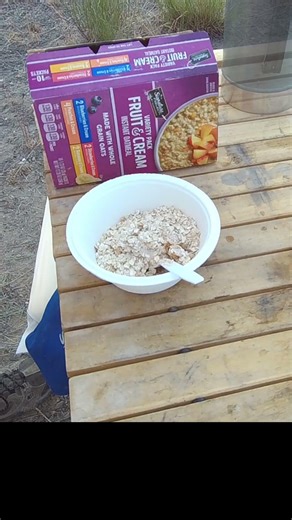 CAMP OATMEAL BREAKFAST ASMR 🥣 MORNING SUNRISE 🌅 MORDOR V9.0