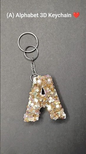 😱 Amazing DIY Alphabet Keychain ✨ | Easy Name Keychain Making at Home 🔥 #shorts
