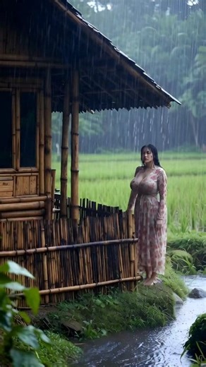 73K views · 1.6K reactions | A very beautiful and comfortable village, with the sound of rain ️️ #reels #asmr #rain #relaxing | Selvie Amalia | Facebook