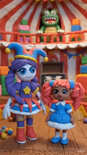 I'm turning Pomni digital circus into Lily Lovebraids #cute #clay #toys #diy #poppyplaytime