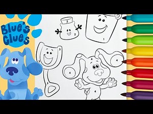 Can you match the colours? Blue’s Clues Coloring Fun! 🐾💙 Easy Art for Creative Kids