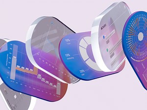 3D Interface Data Visualization by TheMotionDot