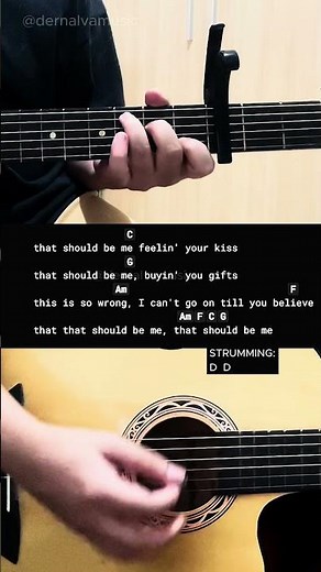 That Should Be Me - Justin Bieber | Easy Guitar Chords Tutorial For Beginners #guitarlesson