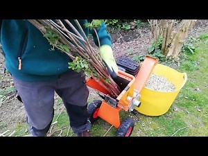 Forest Master FM6DD Compact Wood Chipper Demo, Chipping Elder Branches