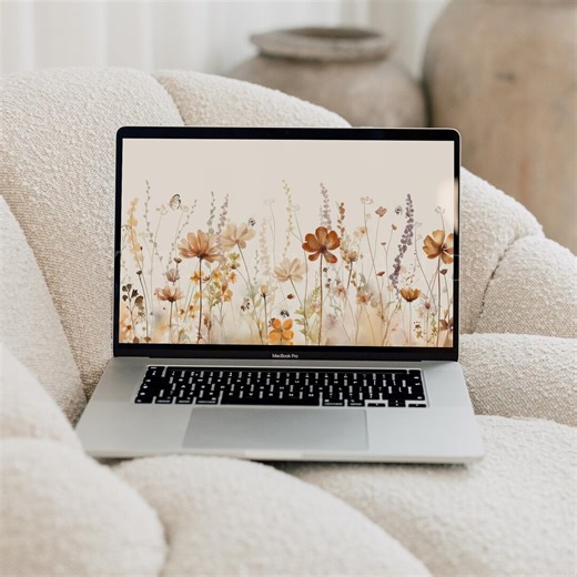 Set of 10 Wallpapers Computer Background Laptop Digital Download Background Summer, Spring and Fall Floral Wallpaper Wildflower Backdrop Mac - Etsy