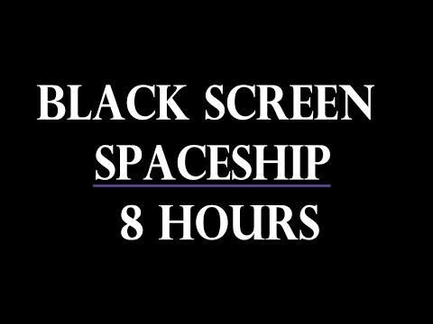Spaceship Sleeping Quarters | 8 Hours Black Screen | Warp Engine Brown Noise for Deep Sleep