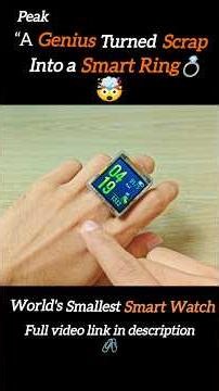 Homemade Smart Ring From Scrap | #inventions #dcmotor #smartring #diy #smartwatch #machine #science