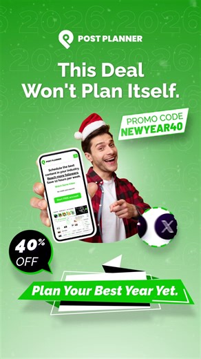 Post Planner - Social Media Scheduler New Year Sale - 40% OFF Any Plan