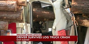 Crews respond to ‘serious’ log truck crash in Albany