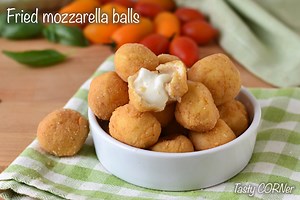 Fried mozzarella balls: italian recipe of the crispy chees bites | TastyCorner