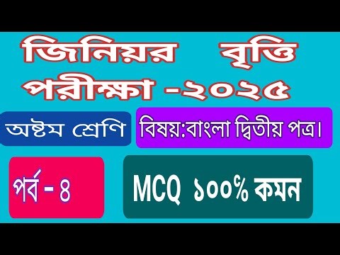 MCQ।। Bangla second paper।। Class eight।।