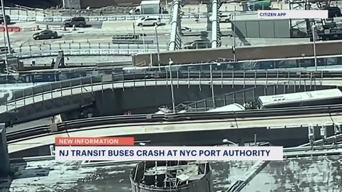 Police: 36 passengers, 2 drivers treated for minor injuries after 2 NJ Transit buses collide in Manhattan