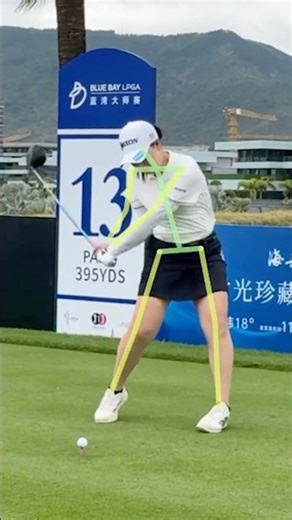 Master Class! ⛳️ Rio Takeda’s Smooth Swing Skeleton Analysis (Front View)