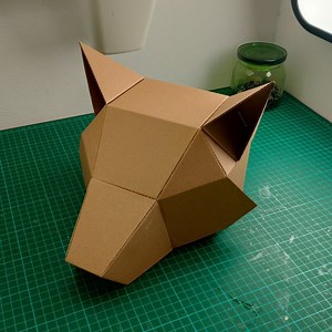 Wolf Hat Template - DIY Cardboard Craft Pattern (scalable PDF) - Etsy