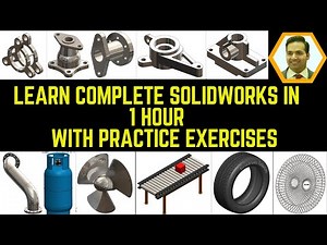SolidWorks Tutorial for Mechanical Engineering | Complete Course with Practice Exercises!