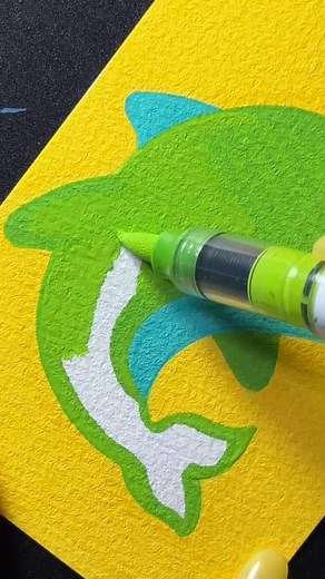 1K views | Acrylic markers | Dolphin  . . #SleepAid #StressRelief #AcrylicMarkers #Healing #AcrylicMarkerDoodles | Smart Puzzle | Facebook