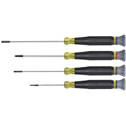 Screwdriver Set, Electronics Slotted and Phillips, 4-Piece - 85613 | Klein Tools