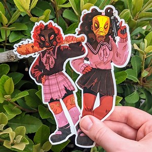 Gas Mask Girls Full Body Waterproof Stickers! - Etsy Australia