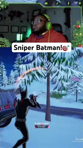 Batman out here getting the sniper kills!! #fortnite #fortniteclips #ps5 #fyp