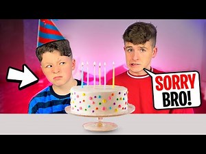 FORGETTING MY LITTLE BROTHER'S BIRTHDAY PRANK!