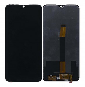 LCD with Touch Screen for Lava Z93 - White (display glass combo folder)