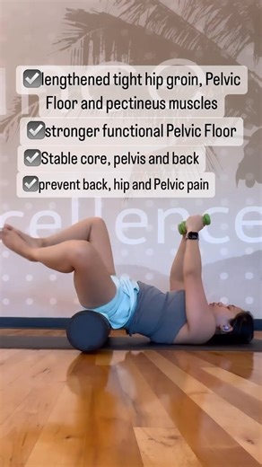 Introducing a new twist on the classic Frog Pose – Weighted Arms Frog Pose Circles 🐸 on the foam roller! This variation offers a deeper core engagement and a challenging workout that not only improves bladder control but also provides remarkable relief for deep aches and pains, while also engaging your non-functional Pelvic Floor. This exercise mimics Pelvic Clocks to target weak spots in your abdominal muscle quadrant. For those seeking guidance and assistance, simply comment "Core" to receive