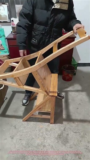 Foldable Solid Wood Ladder Stool: 2-in-1 Step Ladder & Extra Seat for Small Spaces