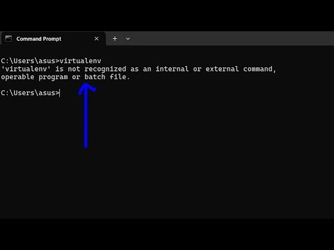How to Fix virtualenv is not recognized as an internal and external Command Error in Terminal