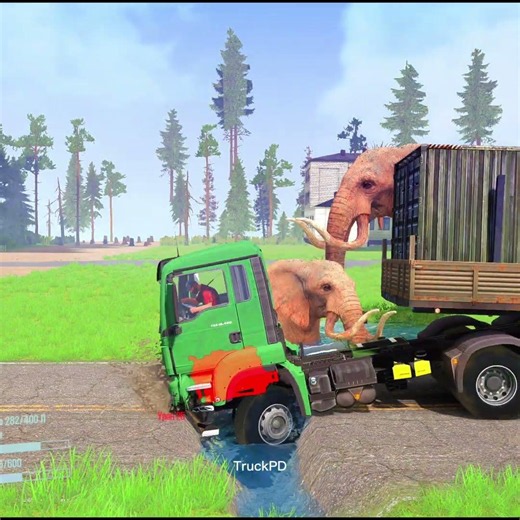 Spintires: MudRunner - FAW JH6 Deep Mud Challenge - Realistic Truck Mods Gameplay 4K #95 #snowrunner