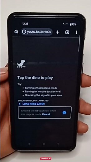 Tap the dino to play on Google Chrome | How to Fix 'Tap the dino to play' on Google Chrome |#shorts