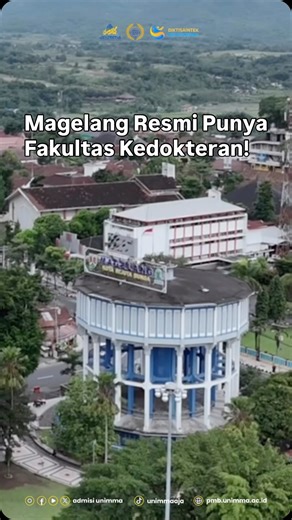 Magelang resmi punya Fakultas Kedokteran! Kabar baik datang dari UNIMMA ✨ Universitas Muhammadiyah Magelang resmi melaunching Program Studi Kedokteran (Sarjana) & Pendidikan Profesi Dokter. Siap jadi ruang lahirnya calon dokter yang kompeten, berakhlak, dan berdampak nyata buat kesehatan masyarakat 🩺 Buat kamu yang punya cita-cita jadi dokter, ini momennya. Saatnya wujudkan mimpi bareng UNIMMA Magelang. 🌐 Info & pendaftaran: pmb.unimma.ac.id 📲 Kontak PMB: 0812-2992-5555 #UNIMMA #FakultasKedok