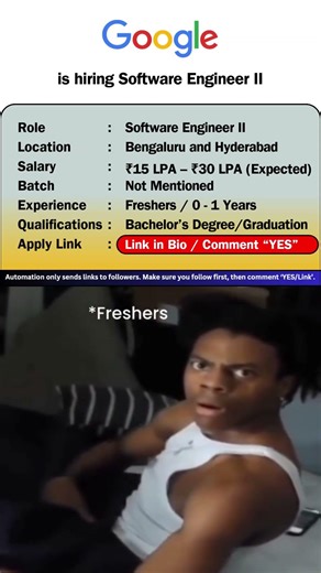 Google Hiring Software Engineer II 2026 | Jobs in Bangalore & Hyderabad | High Salary Tech Jobs 🚀
