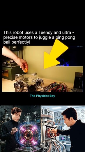 Look at this 😲 small robotic program #physics #robotics #science #shorts