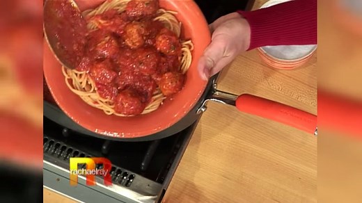 Is spaghetti and meatballs the ultimate dish? This one is insanely delicious and quick — you cook the meatballs right in the sauce! FULL RECIPE > https://rach.tv/2Y8dwZv | Rachael Ray Show