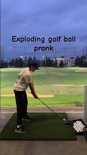 Exploding golf ball