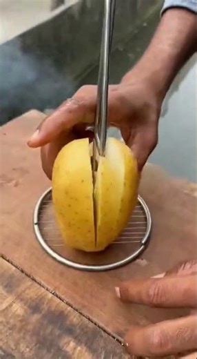 One-Press Perfection: The Ultimate Potato Chip Slicer! 🥔✨#food #ai #foodie #funny