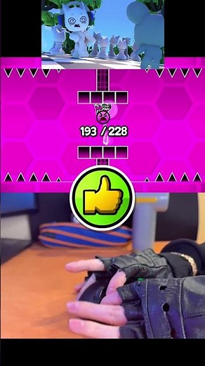 Can I Beat The IMPOSSIBLE RAT DANCE Challenge? #gd #geometrydash #shorts
