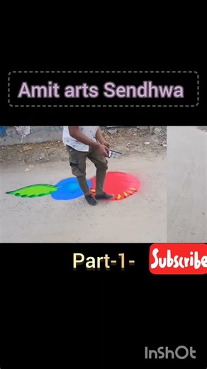 easy free hand rangoli designs#art#ytshorts#trending#viral#indianculture#galicha#sendhwa#shorts#new