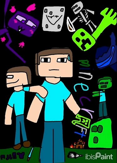 كيفية رسم عالم ماين كرافت خطوة بخطوة | رسم احترافي للمبتدئين والمحترفين 🎨🔥