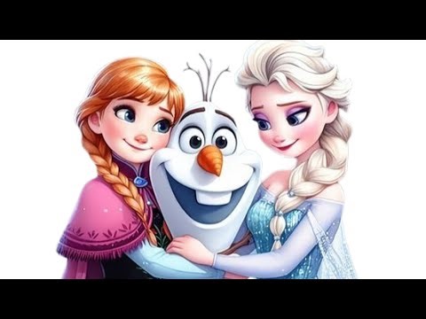 Cute Elsa Frozen Drawing for kids, Painting & Coloring for kids, Toddlers - Let's Draw Together