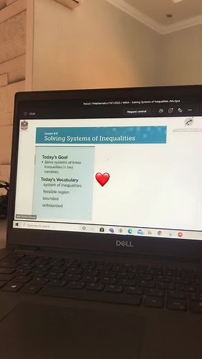 Understanding Systems of Inequalities in Two Variables