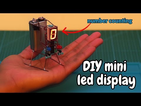 DIY Mini LED Number Display ✨ | Circuit Sculpture Style