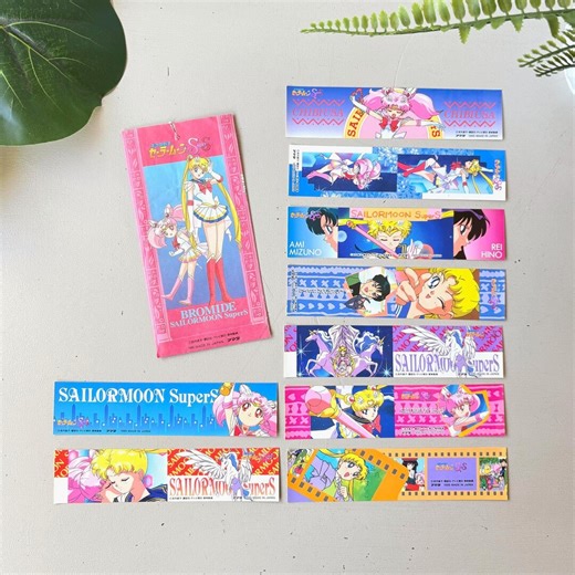 Sailor Moon 1995 Sticker Strips Lot 9pc, Vintage Supers Anime, Made in Japan With Original Bromide Sleeve - Etsy