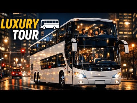 Ultimate Luxury Bus Family Tour at Night | Money Earning Drive 🚌✨