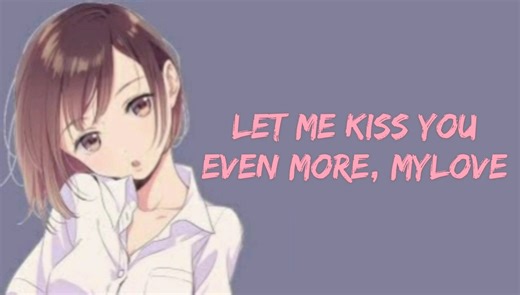 ASMR Roleplay ~ Girlfriend Kisses You In Bed (2 )More Intense and Breathy Kisses