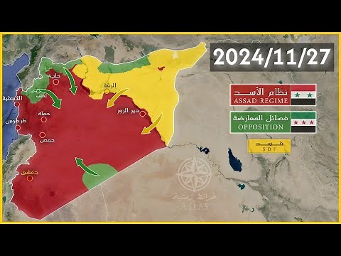 2011-2025 Syrian Civil War Map