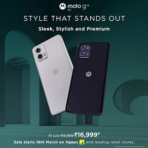 With the #motog73 5G, you’ll get used to having the spotlight on you. A sleek style, a premium design– that’s how you can #GoUltra with the #motog73 5G | Motorola